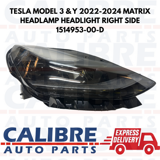 TESLA MODEL 3 & Y 2022-2024 MATRIX HEADLAMP HEADLIGHT RIGHT SIDE 1514953-00-D
