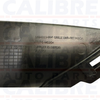 TESLA MODEL 3 2024-2025 Front Bumper Lower Air Intake Grille Fascia 1694311-00-F