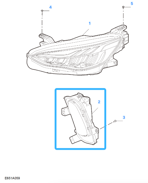 MG HS SE & TROPHY 2022-2025 Front Left Passenger Side Fog Lamp Turning Light
