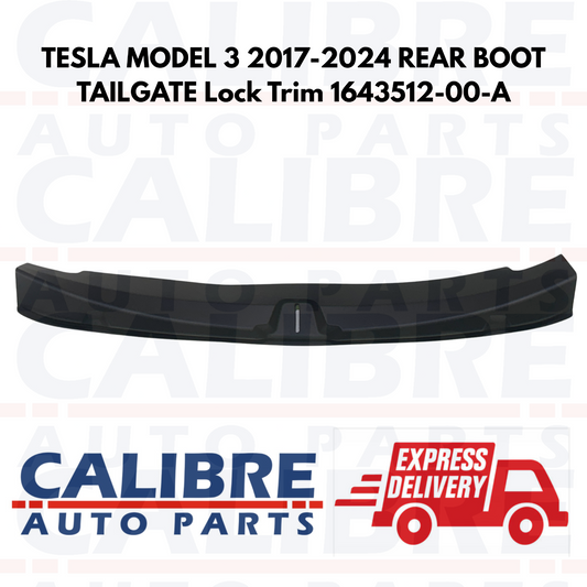 TESLA MODEL 3 2017-2024 REAR BOOT TAILGATE Lock Trim 1643512-00-A