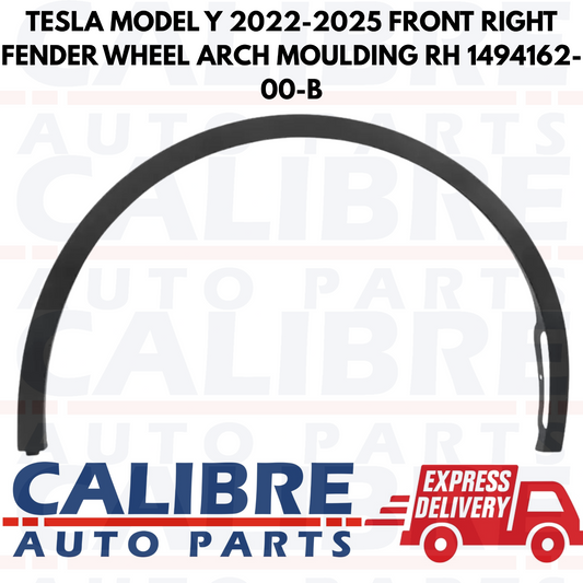 TESLA MODEL Y 2022-2025 FRONT RIGHT FENDER WHEEL ARCH MOULDING RH 1494162-00-B