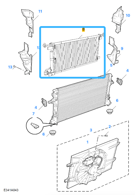 MG 5 Excite & Exclusive & Trophy 2020 - 2025 AC Condenser Radiator