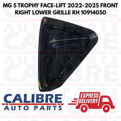 MG 5 TROPHY 2022-2025 Front Right Driver Side Lower Grille RH 10914050