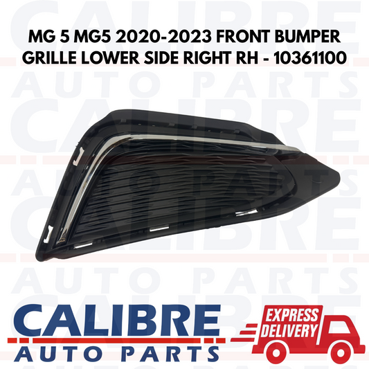MG 5 MG5 2020-2023 FRONT BUMPER GRILLE LOWER SIDE RIGHT RH - 10361100