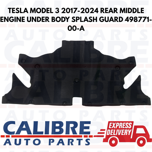 TESLA MODEL 3 & Y Rear Middle Engine Under Body Tray Splash Guard - 1498771-00-A