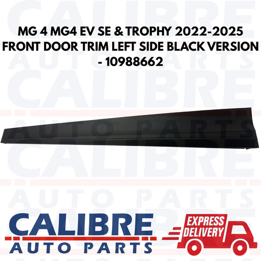 MG 4 EV 2022-2025 Black Front Left Passenger Side Door Trim Panel - 10988662