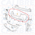 MG HS SE & TROPHY MK1 2023-2024 Primed Black Rear Bumper Fascia Skin - 10922775