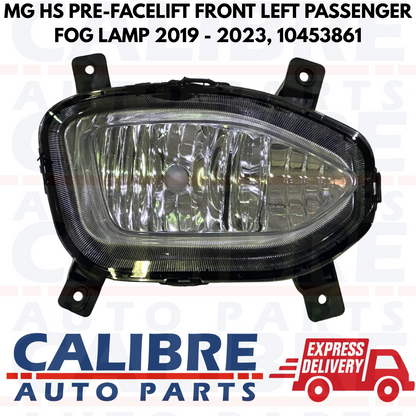 MG HS 2019 - 2023 Front Left Passenger Side Fog Light Lamp - 10453861