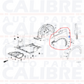 Honda HR-V & ENY1 2022-2025 Front Wing With Wheel Arch Moulding Holes Left Hand