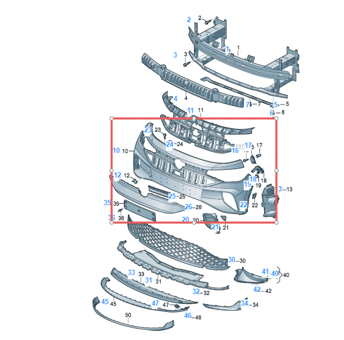 VW ID4 2020-2026 Front Bumper Skin
