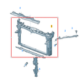 VW Taigo 2022-2026 Front Panel Radiator Holder