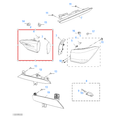MG5 2020-2023 Rear Inner Left Brake Light Lamp