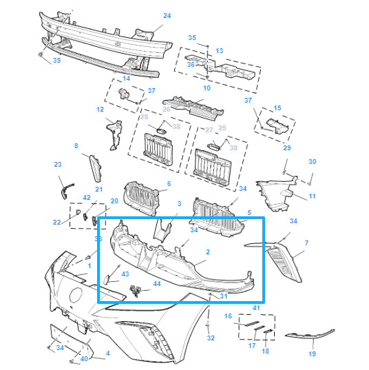 MG4 2022-2026 Front Bumper Lower Spoiler Splitter Textured Black