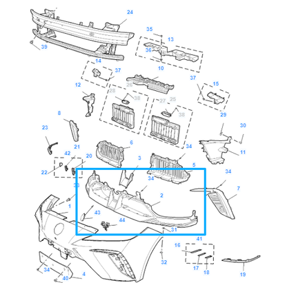 MG4 2022-2026 Front Bumper Lower Spoiler Splitter Textured Black