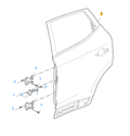MG ZS 2017-2024 Rear Right Door Shell