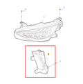 MG HS 2023-2024 Front Left Fog Lamp Light